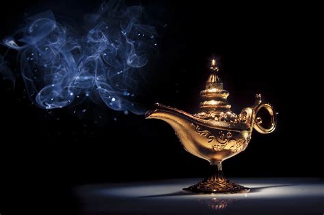 Magical genie lamp